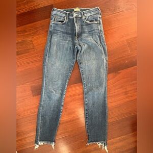 MOTHER Dark Blue Denim Jeans